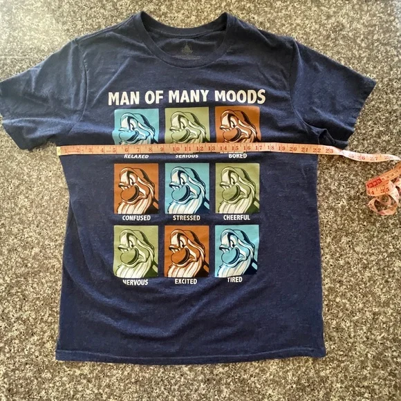 Disney Men’s Tee shirt  Size XL Blue Grumpy - Picture 3 of 5